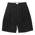 Still by Hand Linen Mixed Wide Shorts - Black Shorts Still by Hand 