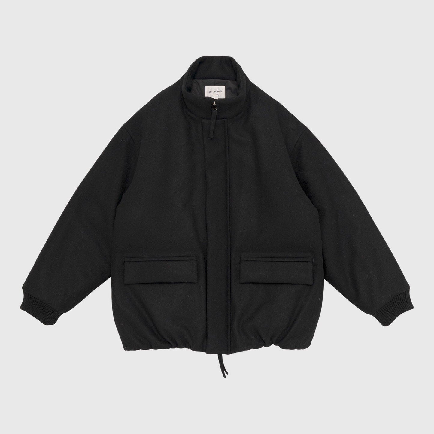 Still by Hand Padded Wool Blouson - Black Jacket Still By Hand 
