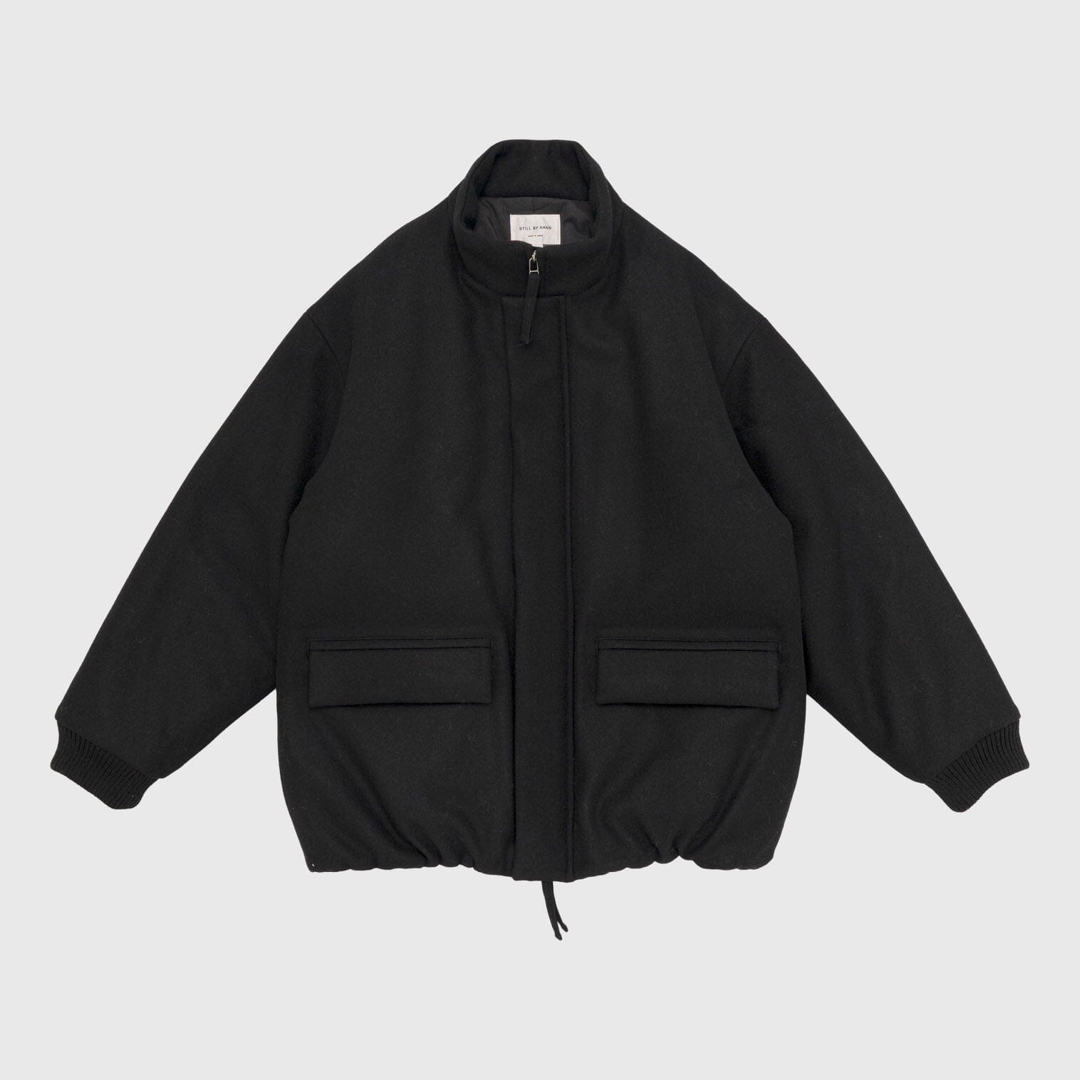 Still by Hand Padded Wool Blouson - Black Jacket Still By Hand 