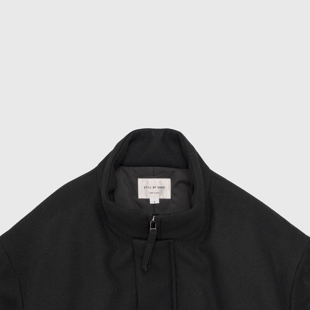 Still By Hand - Padded Wool Blouson - Black Jakke STILL BY HAND 