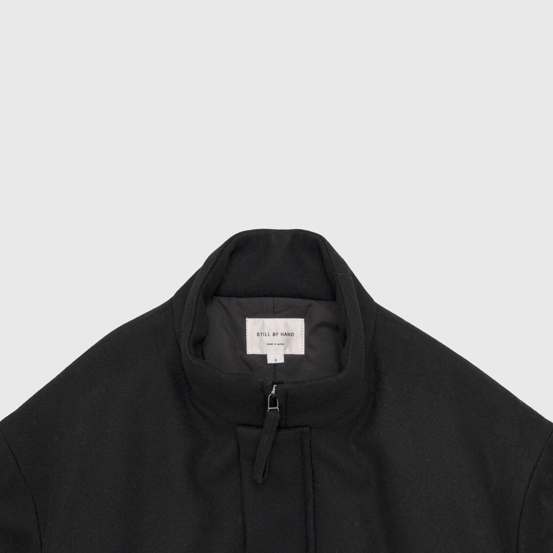 Still By Hand - Padded Wool Blouson - Black Jakke STILL BY HAND 