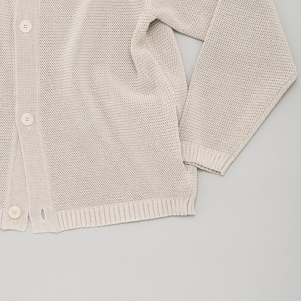 Still by Hand Paper Mixed Knit Blouson - Taupe Jacket Still by Hand 