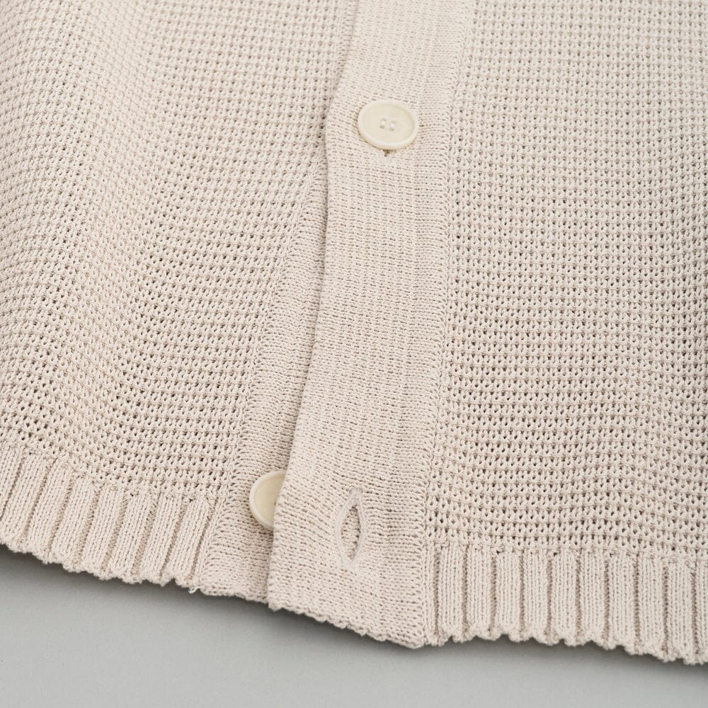Still by Hand Paper Mixed Knit Blouson - Taupe Jacket Still by Hand 