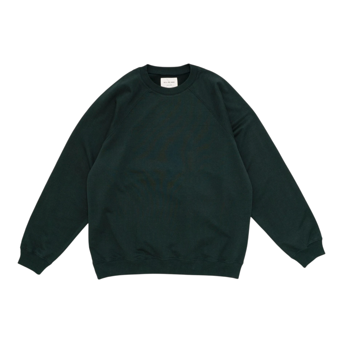 Still By Hand - Pima Cotton Sweat Shirt - Green Sweatshirt STILL BY HAND 