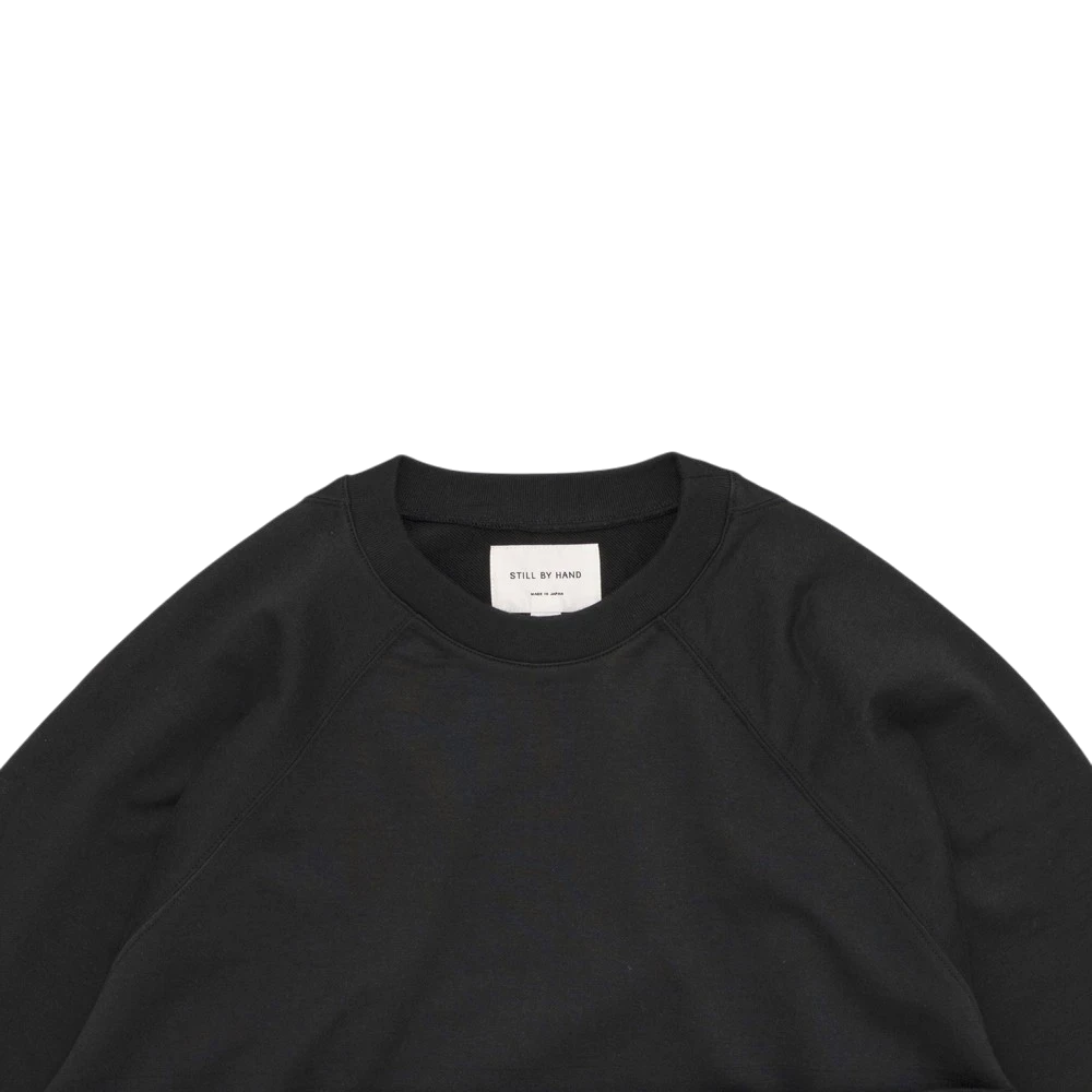Still By Hand - Pima Cotton Sweat Shirt - Ink Black Sweatshirt STILL BY HAND 