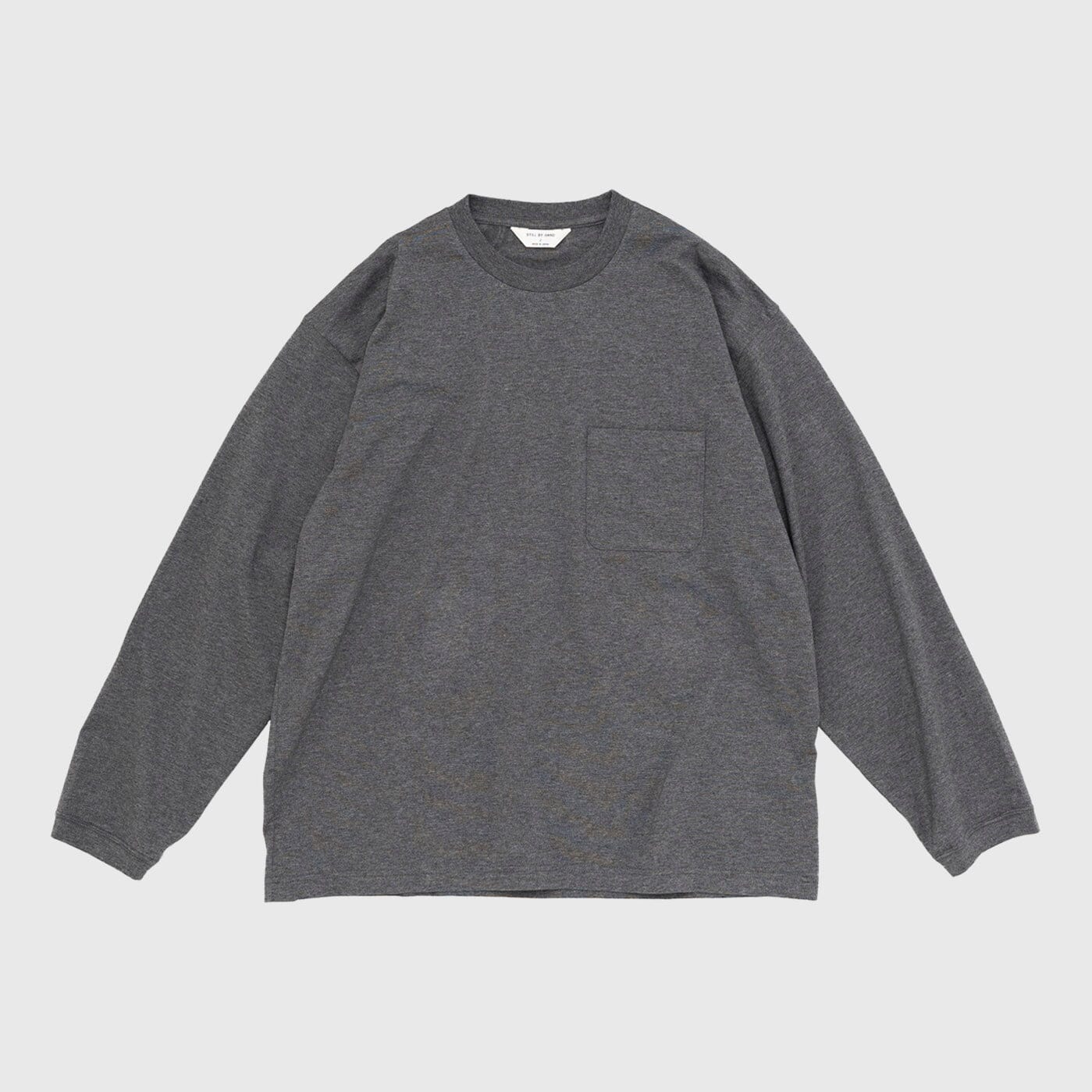 Still by Hand Printed Long Sleeve - Charcoal Longsleeve Still By Hand 