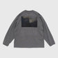 Still by Hand Printed Long Sleeve - Charcoal Longsleeve Still By Hand 