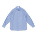 Still By Hand - Regular Collar Shirt - Blue Stripe Skjorte STILL BY HAND 