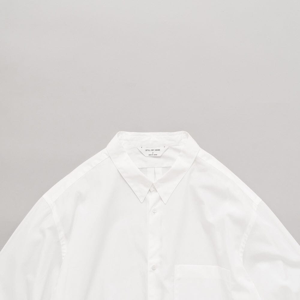 Still by Hand Regular Collar Shirt - White Shirt Still by Hand 