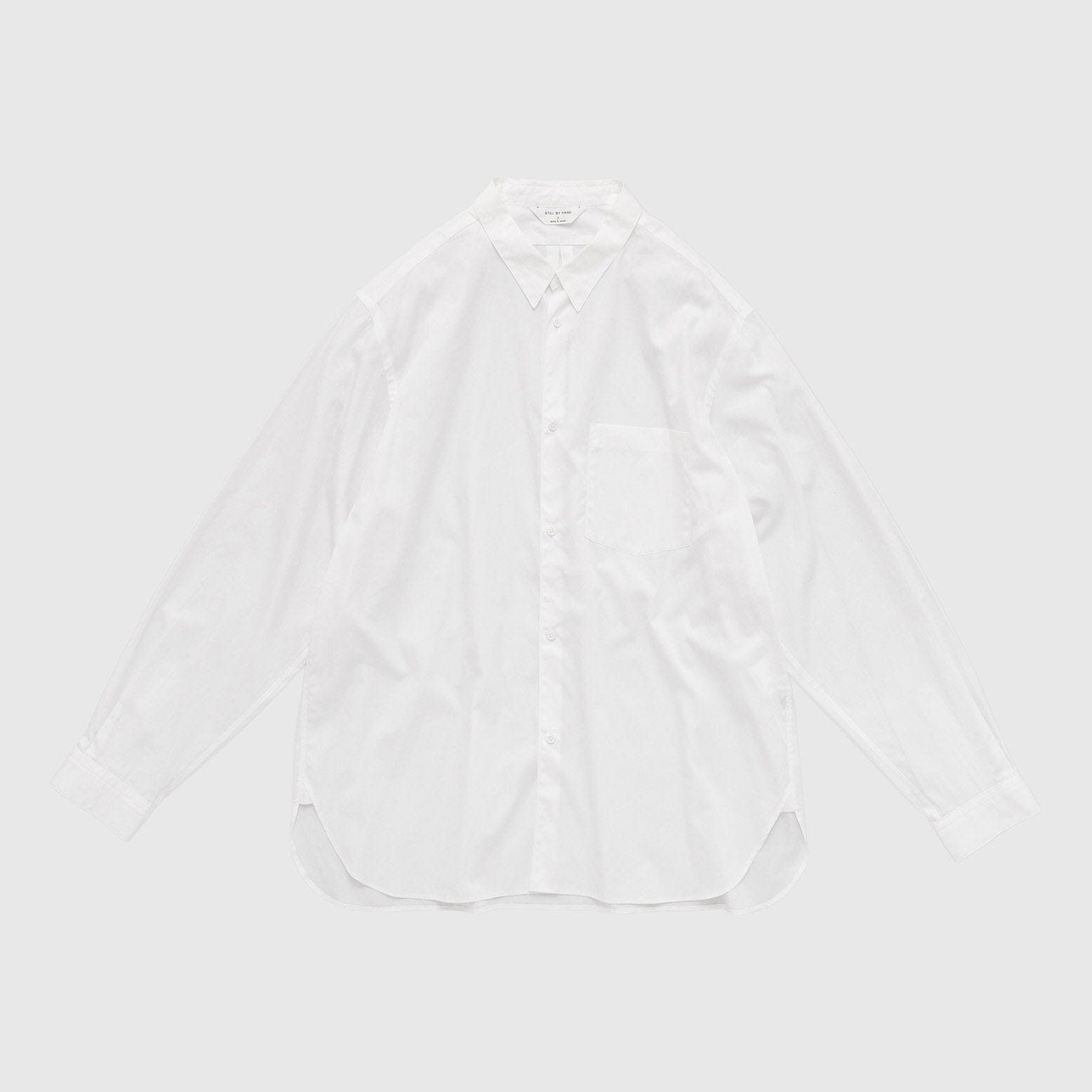 Still By Hand Regular Collar Shirt - White Shirt Still By Hand 