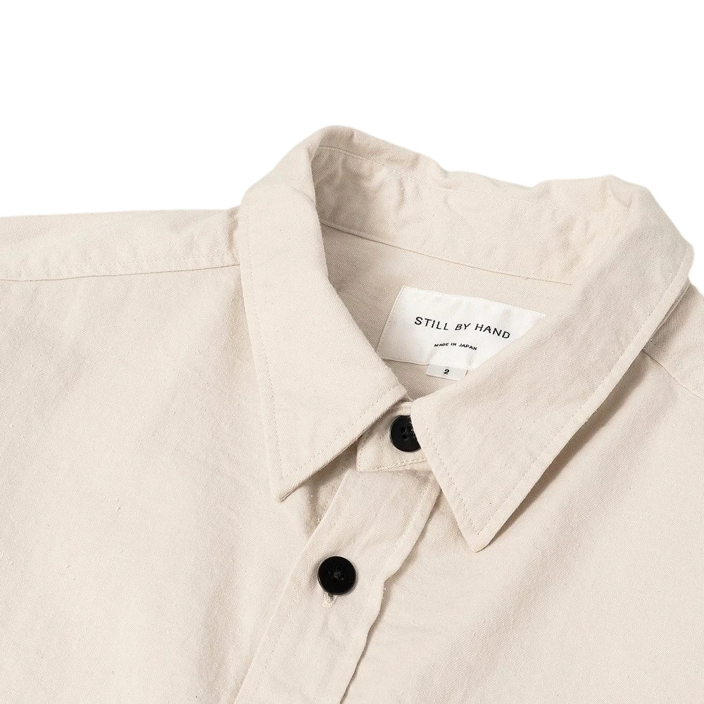 Still By Hand - Silk Nep Over Shirt - Ecru STILL BY HAND 