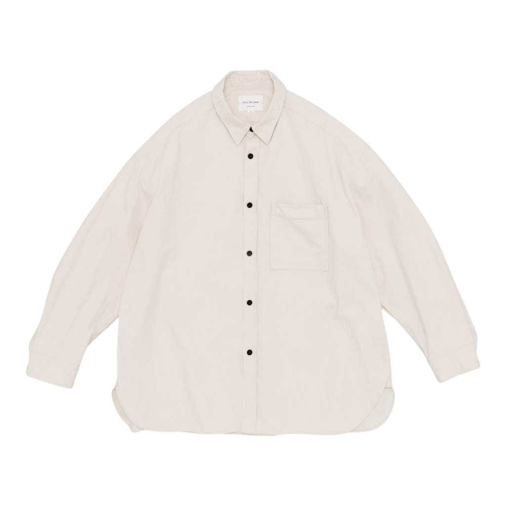 Still By Hand - Silk Nep Over Shirt - Ecru STILL BY HAND 