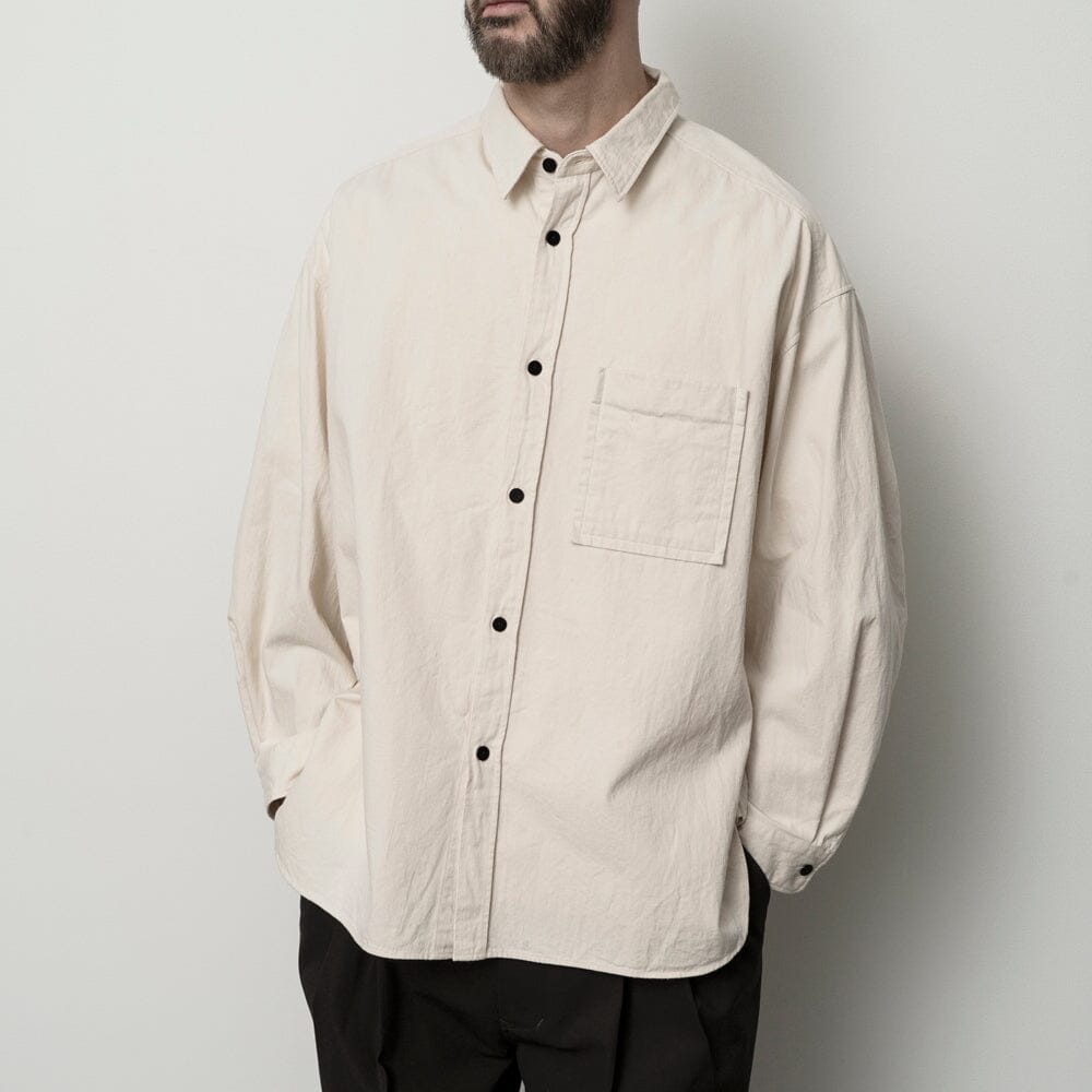 Still By Hand - Silk Nep Over Shirt - Ecru STILL BY HAND 
