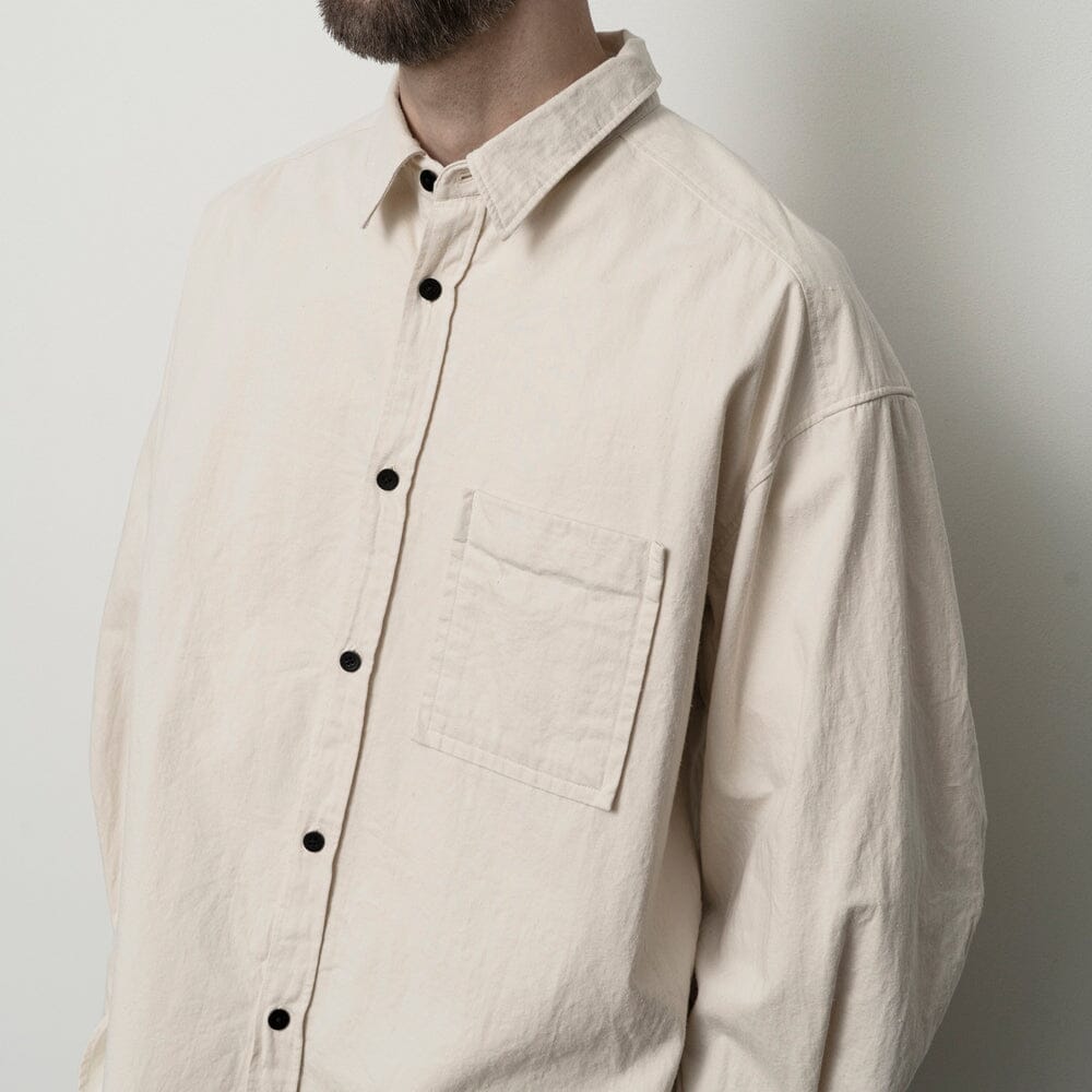 Still By Hand - Silk Nep Over Shirt - Ecru STILL BY HAND 