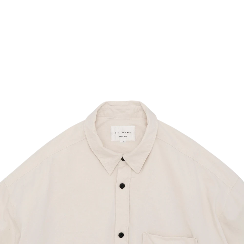 Still By Hand - Silk Nep Over Shirt - Ecru STILL BY HAND 