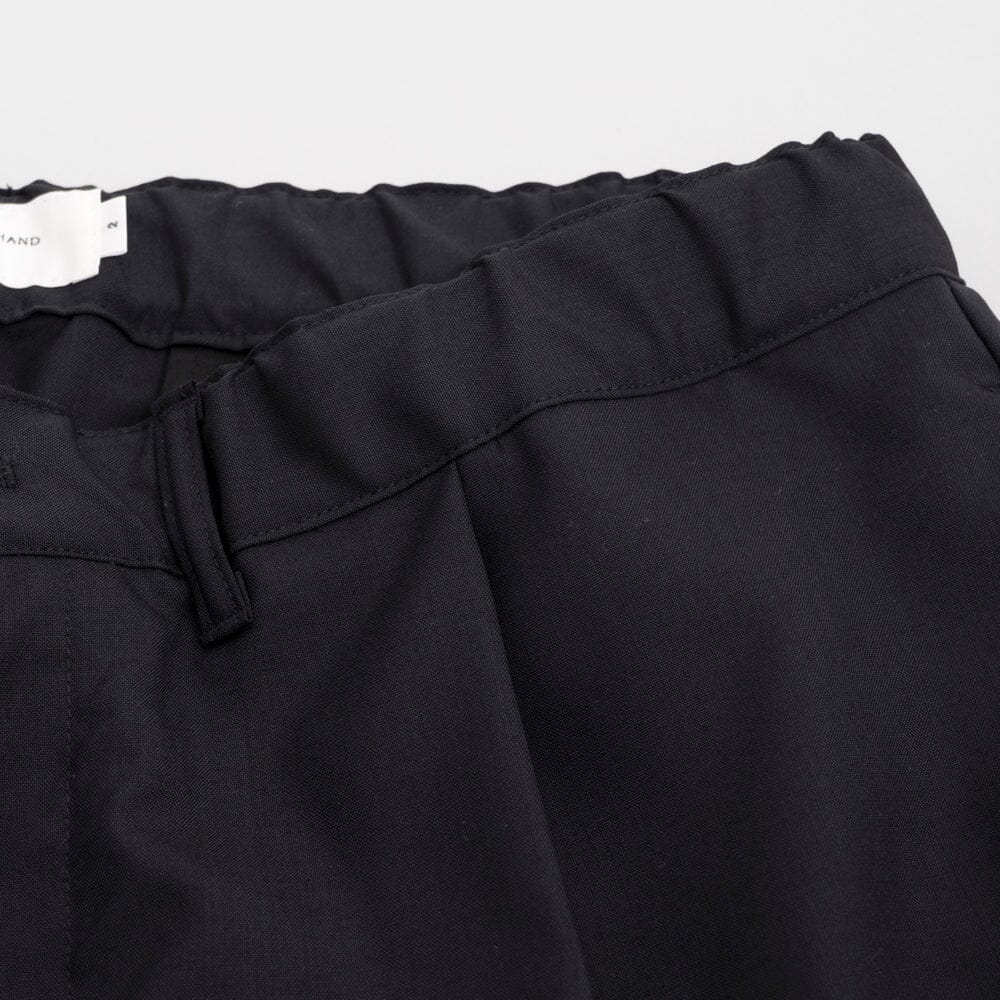 Still by Hand Summer Wool Wide Pants - Black Navy Pants Still by Hand 