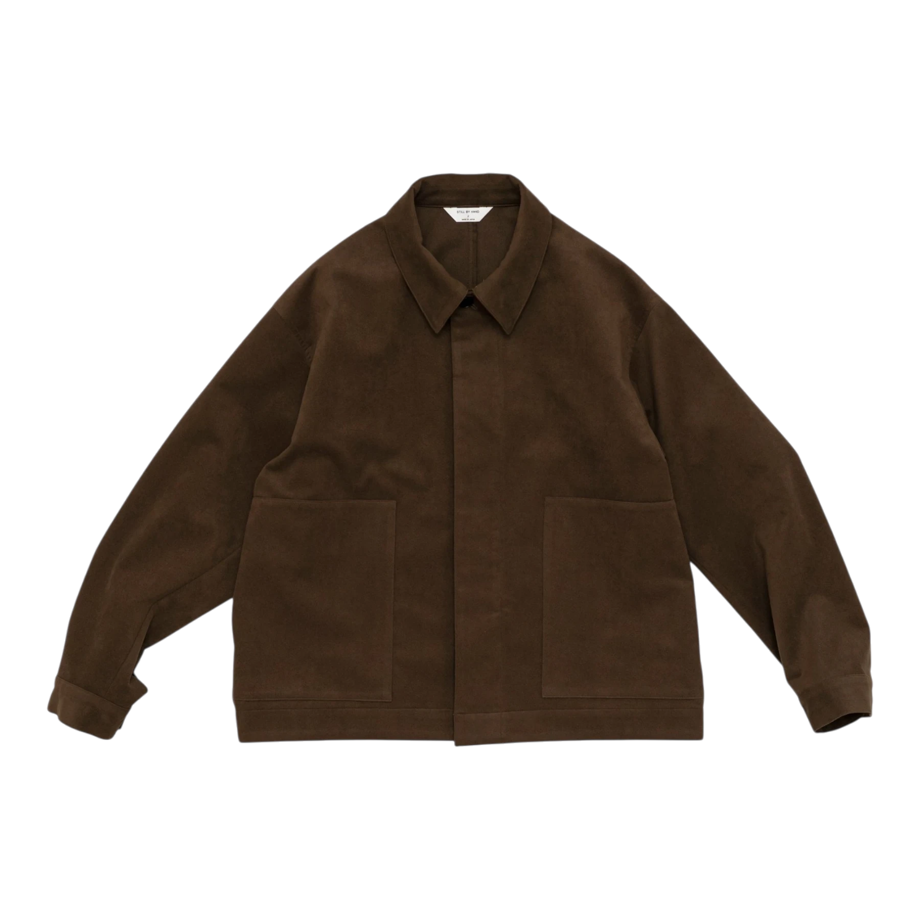 Still By Hand - Synthetic Leather Short Blouson - Brown Jakke STILL BY HAND 