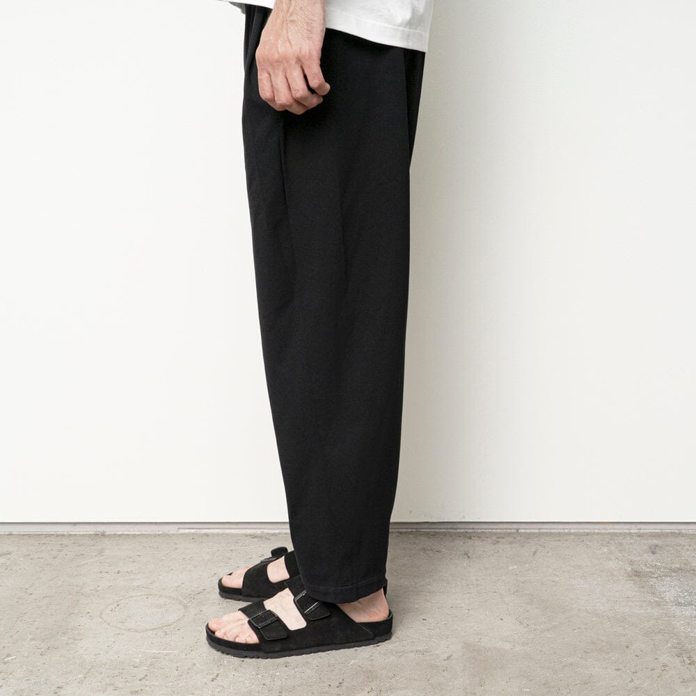 Still by Hand Twisted Jersey Pants - Black Navy Pants Still by Hand 