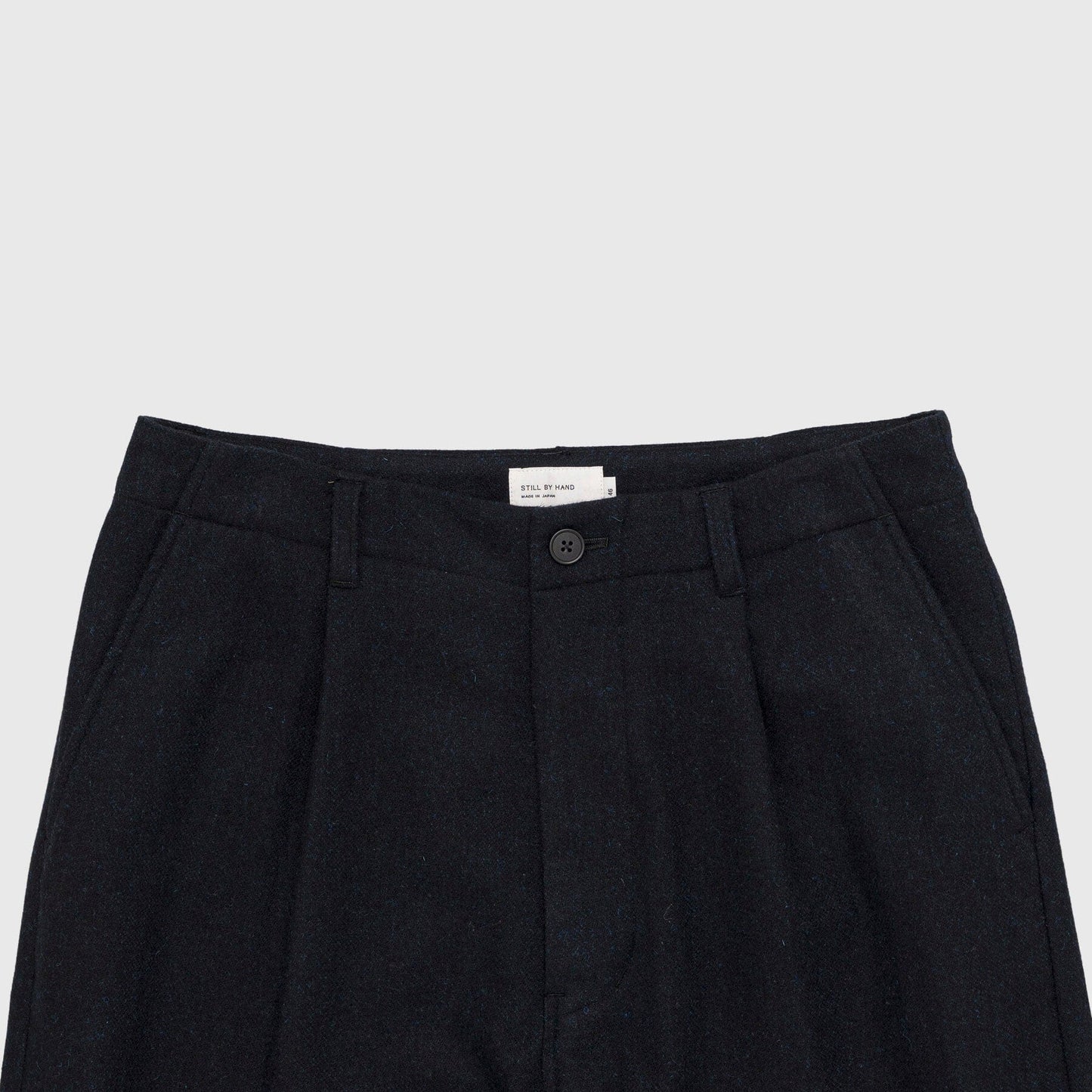 Still by Hand W/N Wide Pants - Black Navy Pants Still By Hand 