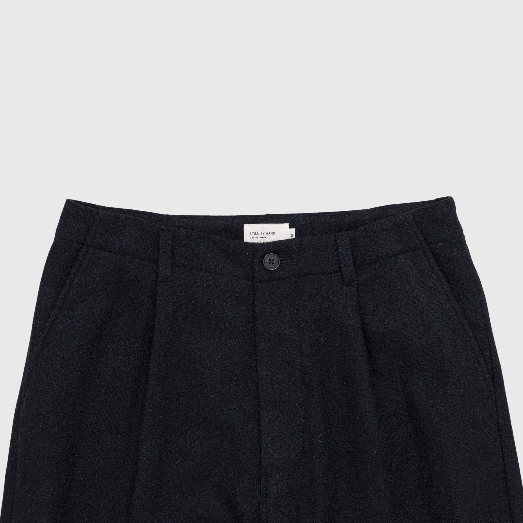 Still by Hand W/N Wide Pants - Black Navy Pants Still By Hand 