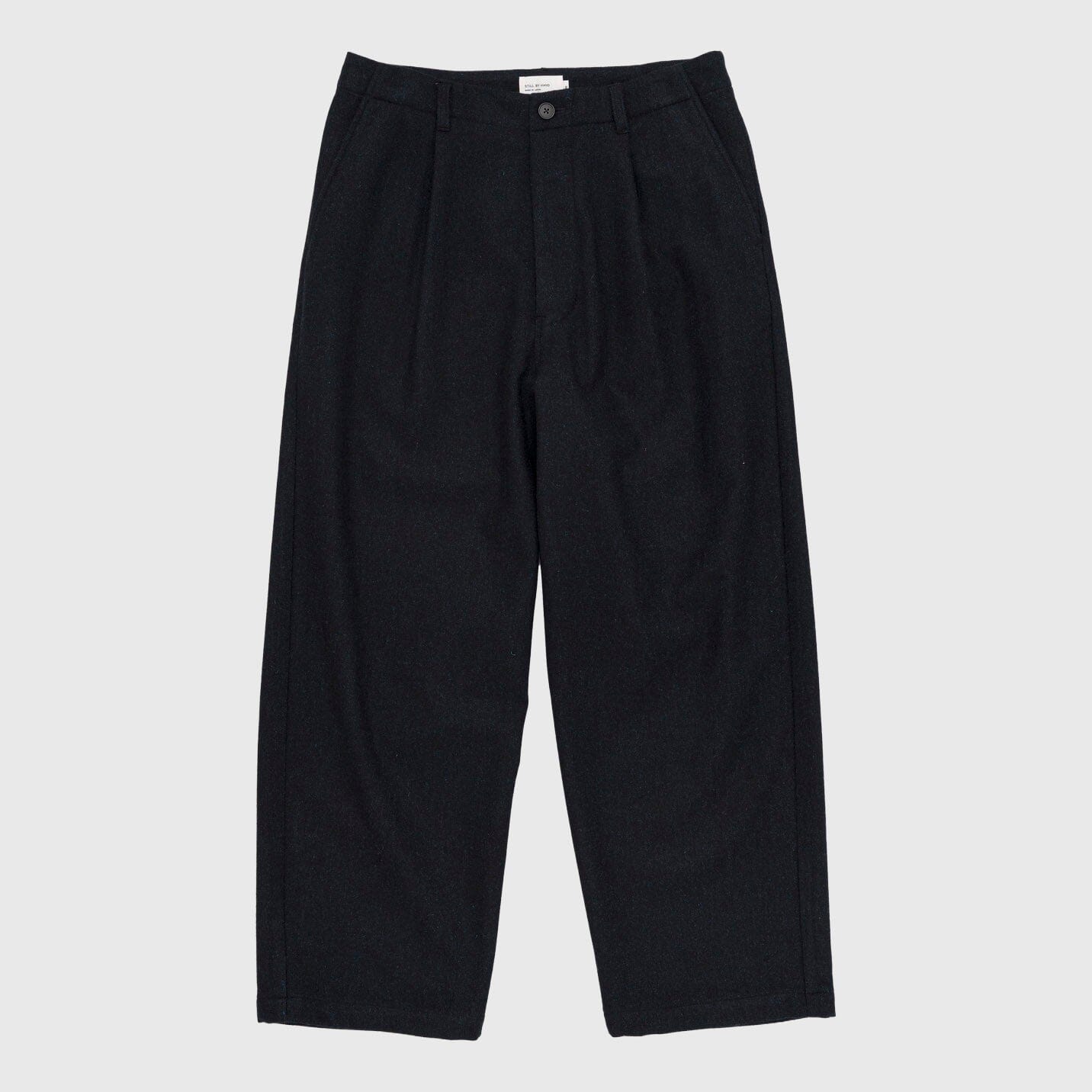 Still by Hand W/N Wide Pants - Black Navy Pants Still By Hand 