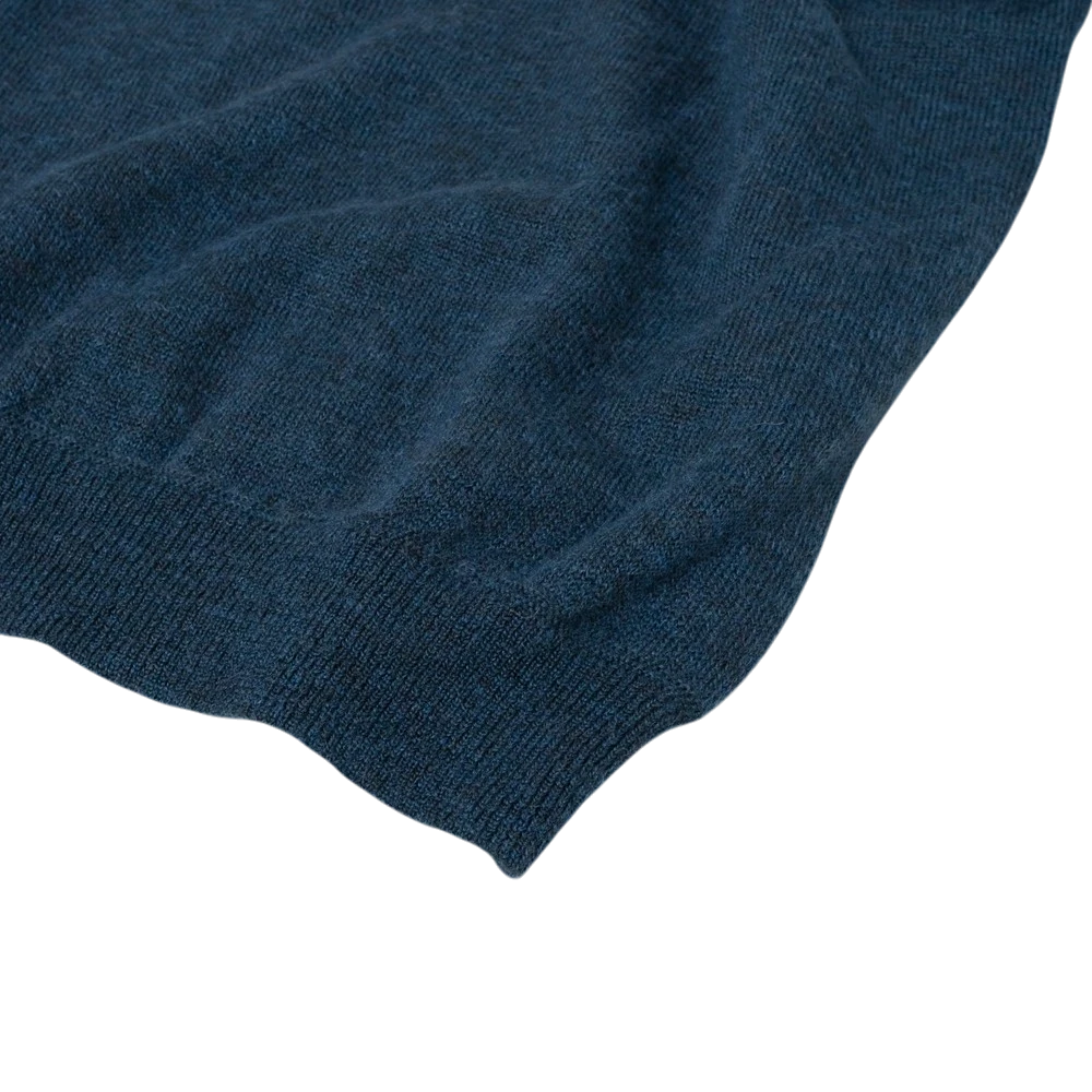 Still By Hand - Wool Mohair 12G Pullover - Dusty Blue Genser STILL BY HAND 