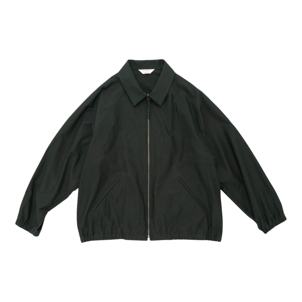 Still by Hand Zip Up Moleskin Blouson - Dark Green Jacket Still by Hand 