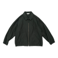 Still by Hand Zip Up Moleskin Blouson - Dark Green Jacket Still by Hand 