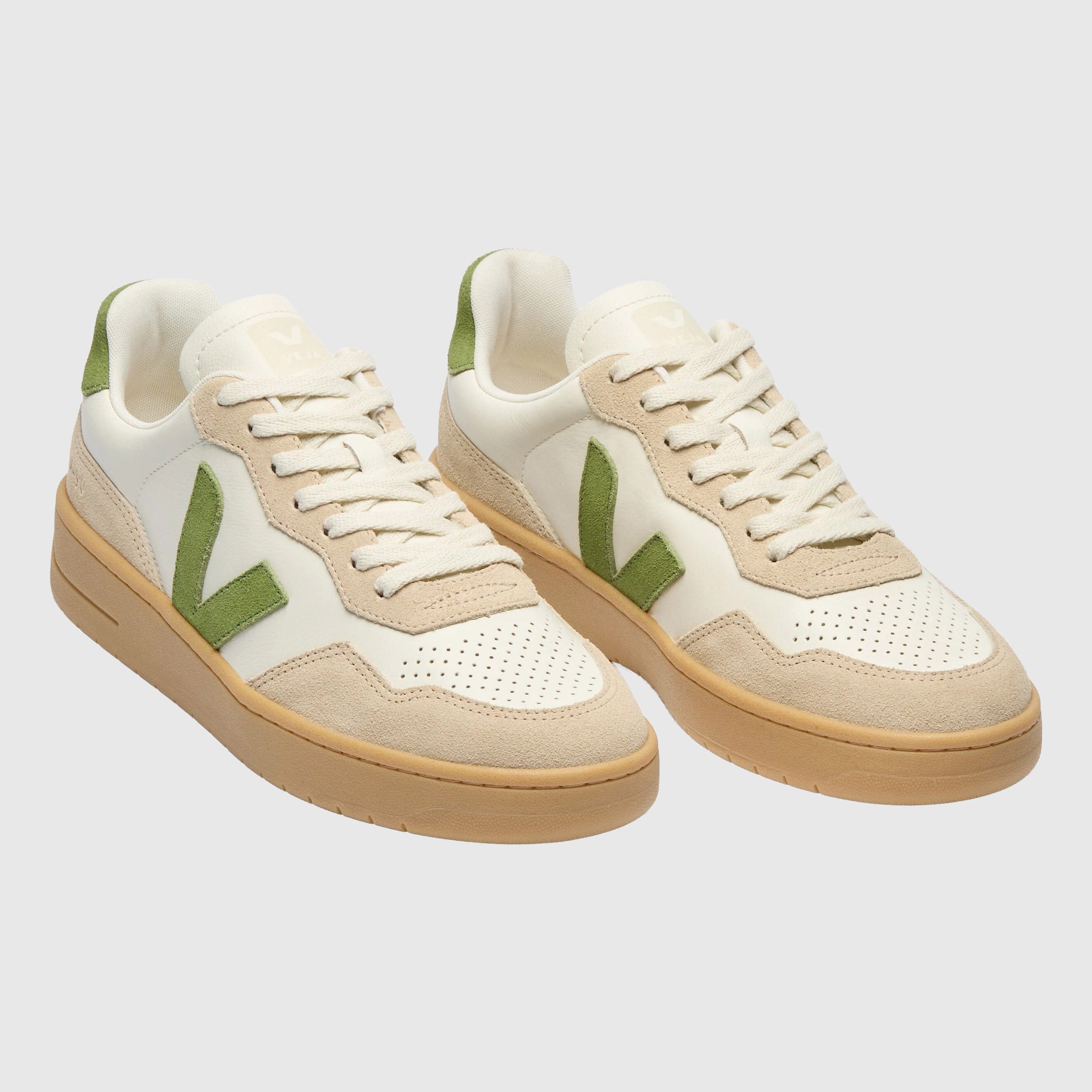 Veja V-90 Sneaker Pure / Kiwi / Almond / Natural Sneakers Veja 