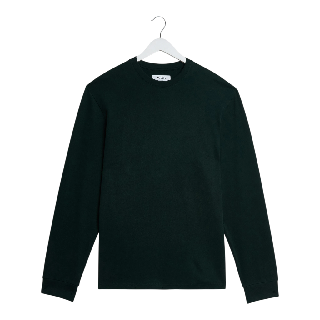 Wax London - Hayden L/S Tee - Dark Green T-skjorte Wax London 