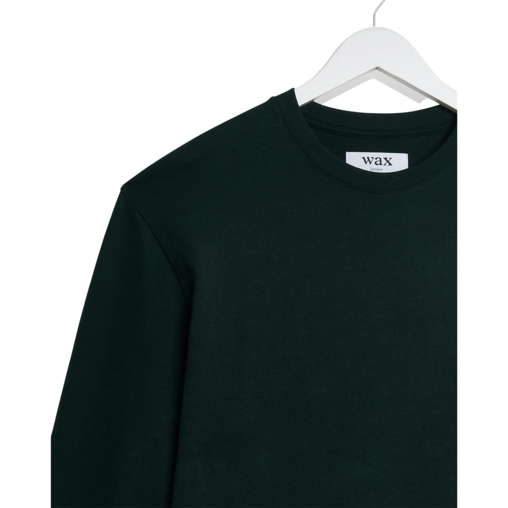 Wax London - Hayden L/S Tee - Dark Green T-skjorte Wax London 