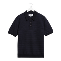 Wax London - Naples Ss Polo Mini Geo - Navy T-skjorte Wax London 