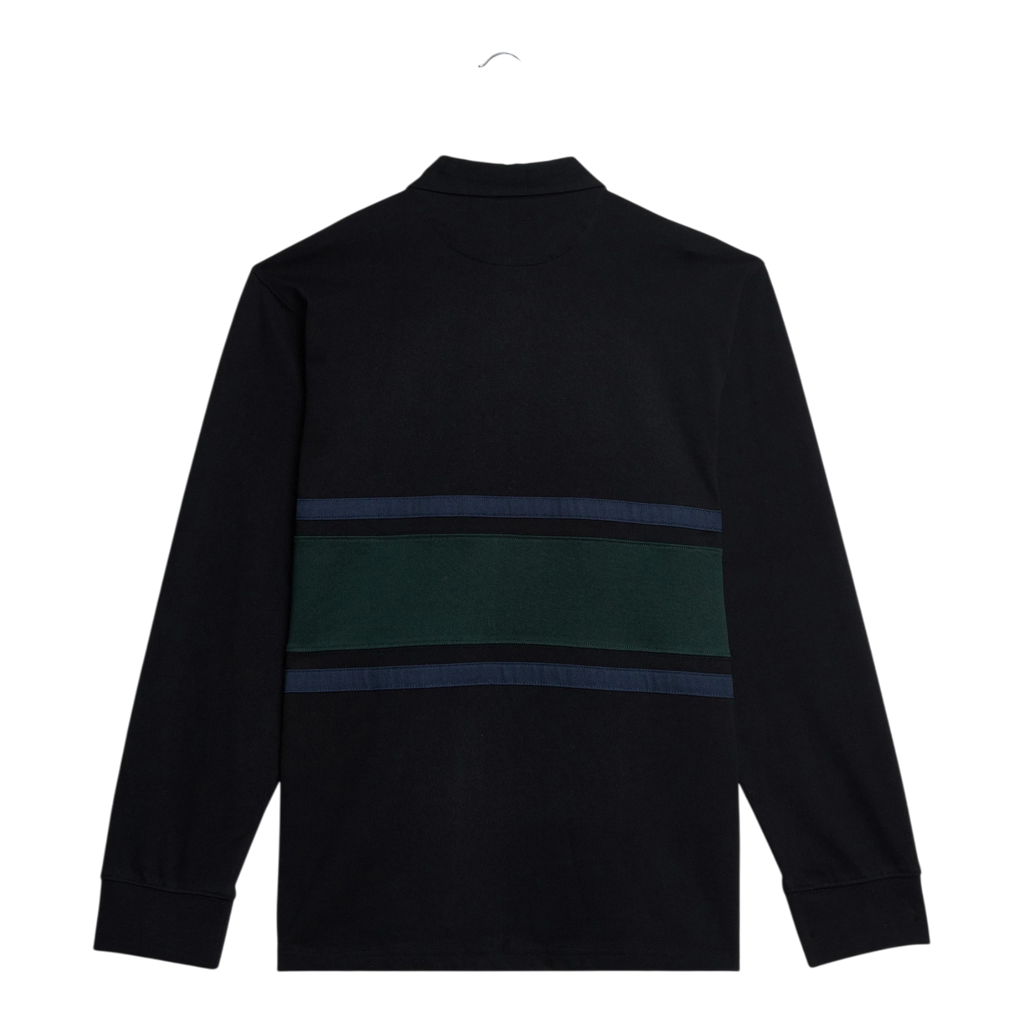 Wax London - Rowhill Rugby Heavy Cotton - Black / Green Genser Wax London 