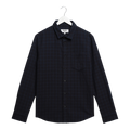 Wax London - Shelly L/S Shirt Dobby Check - Navy / Black Skjorte Wax London 