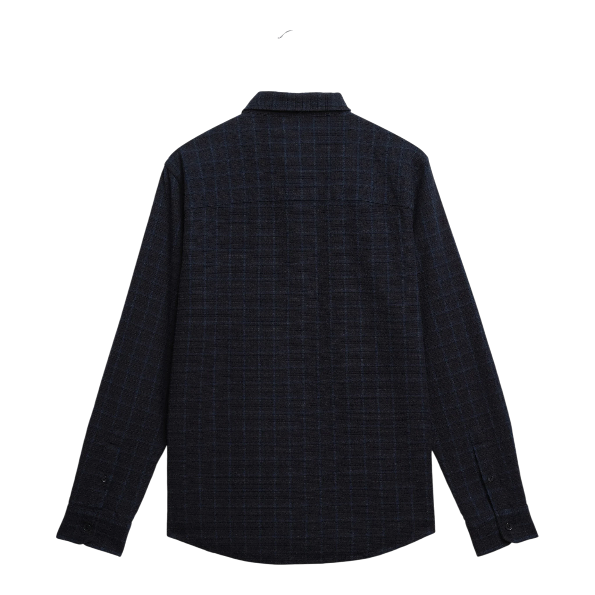 Wax London - Shelly L/S Shirt Dobby Check - Navy / Black Skjorte Wax London 