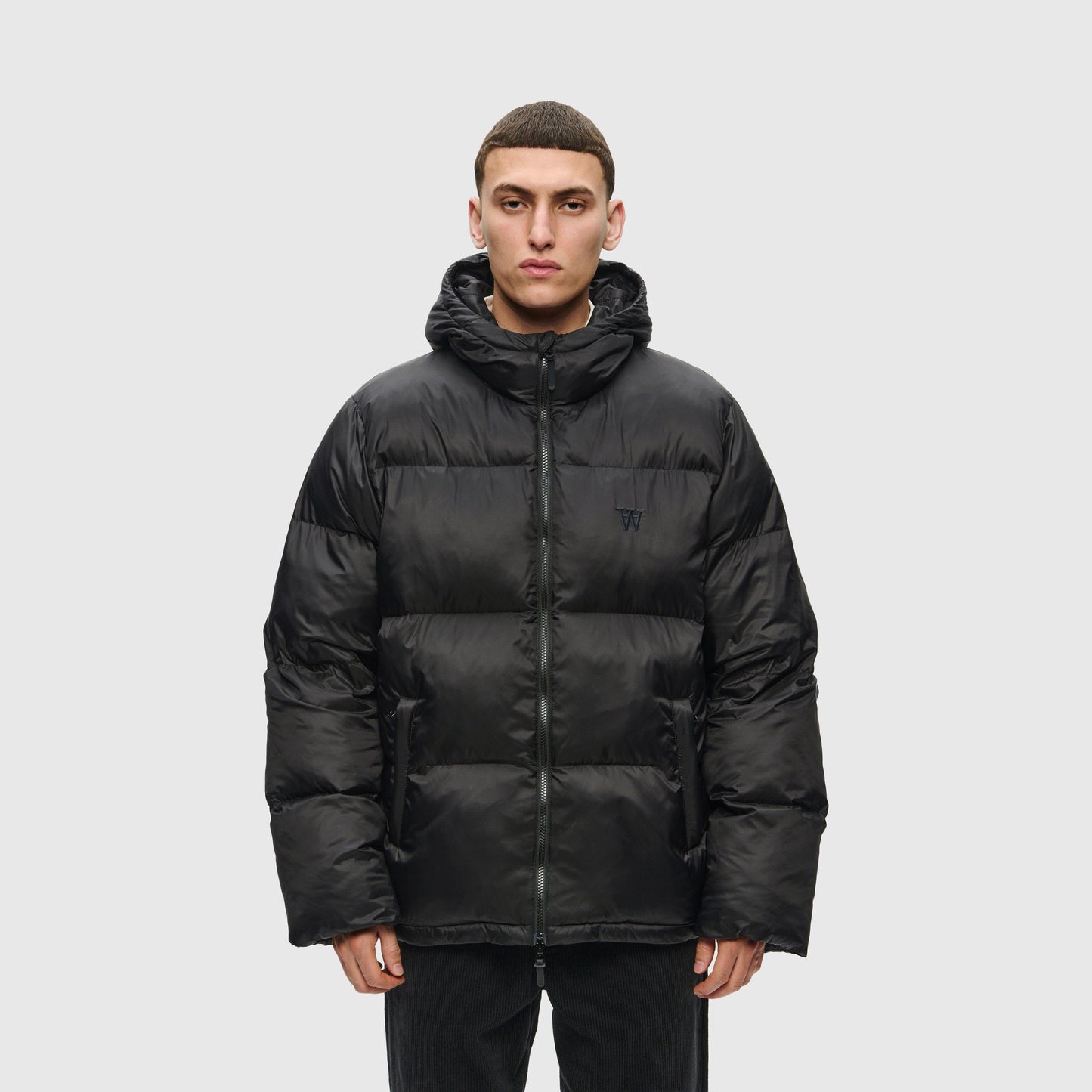 Wood Wood AA Claus Puffer Jacket - Black Jacket Wood Wood 