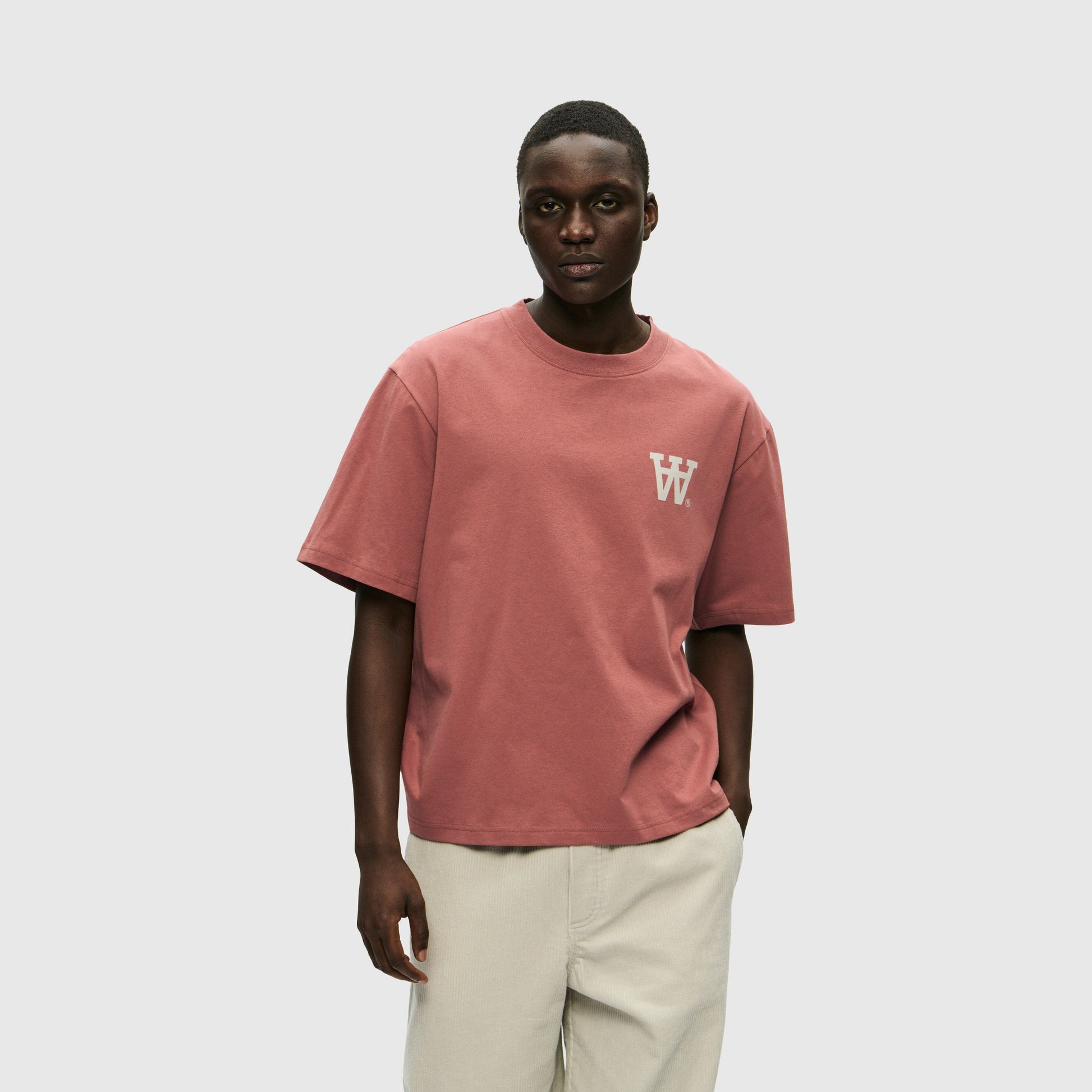 Wood Wood AA Liam Tee - Mahogany T-shirt Wood Wood 