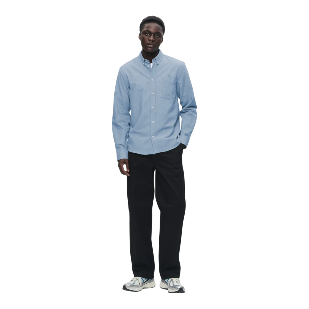 Wood Wood Adam Shirt - Light blue Shirt Wood Wood 