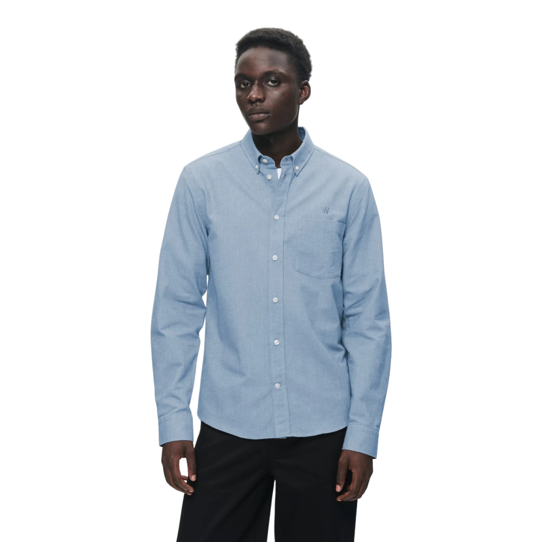 Wood Wood Adam Shirt - Light blue Shirt Wood Wood 