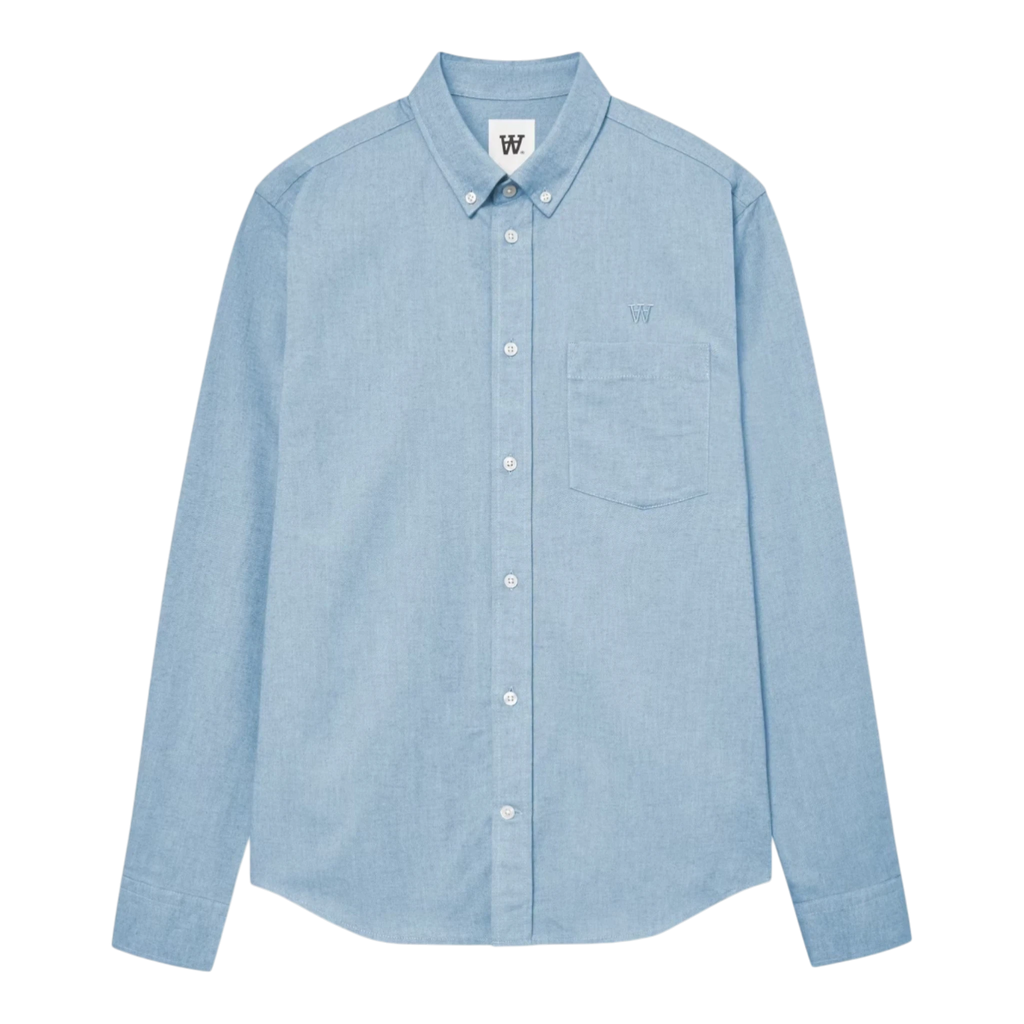 Wood Wood Adam Shirt - Light blue Shirt Wood Wood 