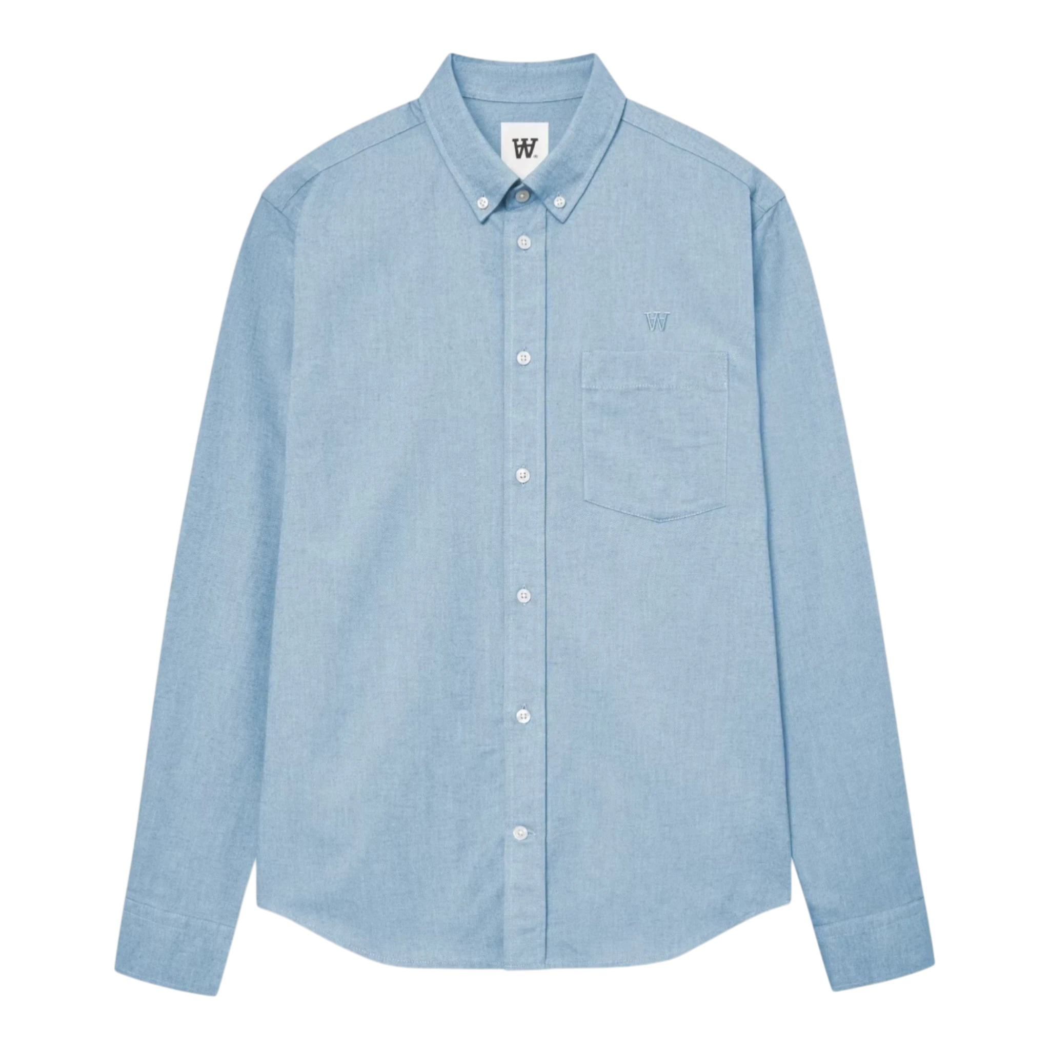 Wood Wood Adam Shirt - Light blue Shirt Wood Wood 