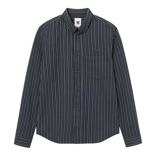 Wood Wood - Adam Shirt - Salute Stripe Skjorte Wood Wood 