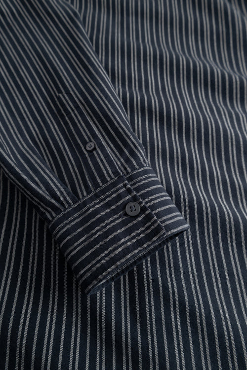 Wood Wood - Adam Shirt - Salute Stripe Skjorte Wood Wood 