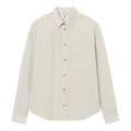 Wood Wood - Adrian Shirt 25444 - Silver Birch Stripe Skjorte Wood Wood 