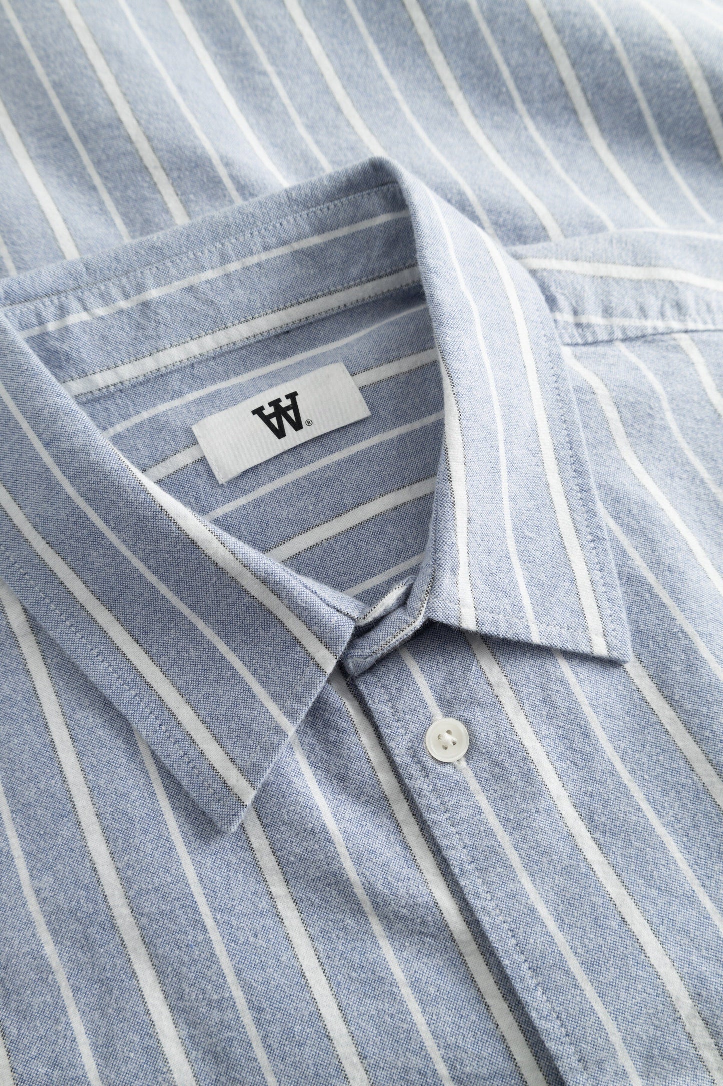 Wood Wood Adrian Shirt - Blue Stripe Shirt Wood Wood 