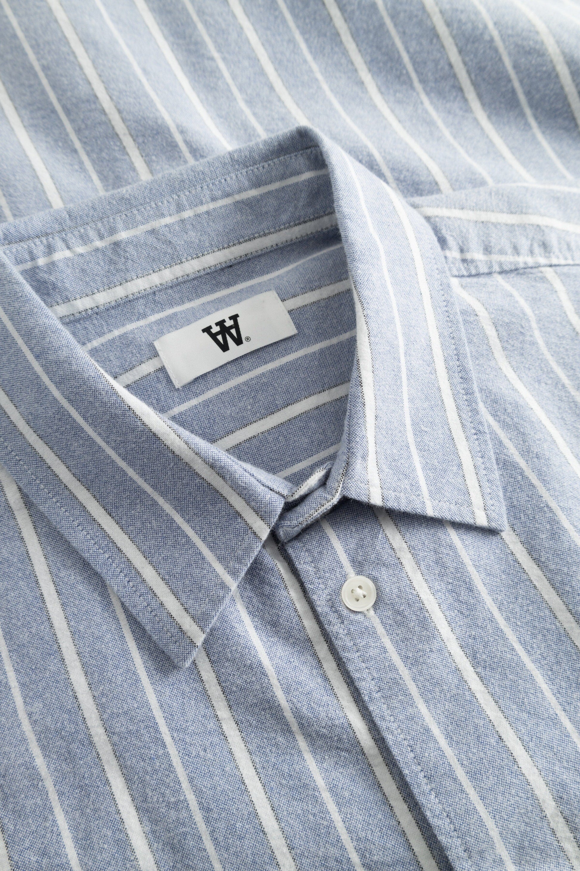 Wood Wood Adrian Shirt - Blue Stripe Shirt Wood Wood 