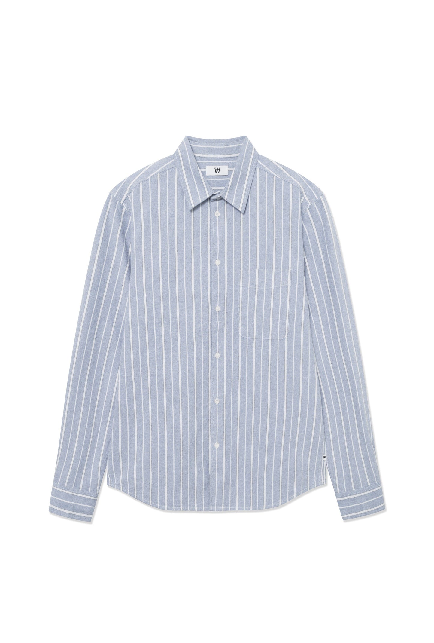 Wood Wood Adrian Shirt - Blue Stripe Shirt Wood Wood 