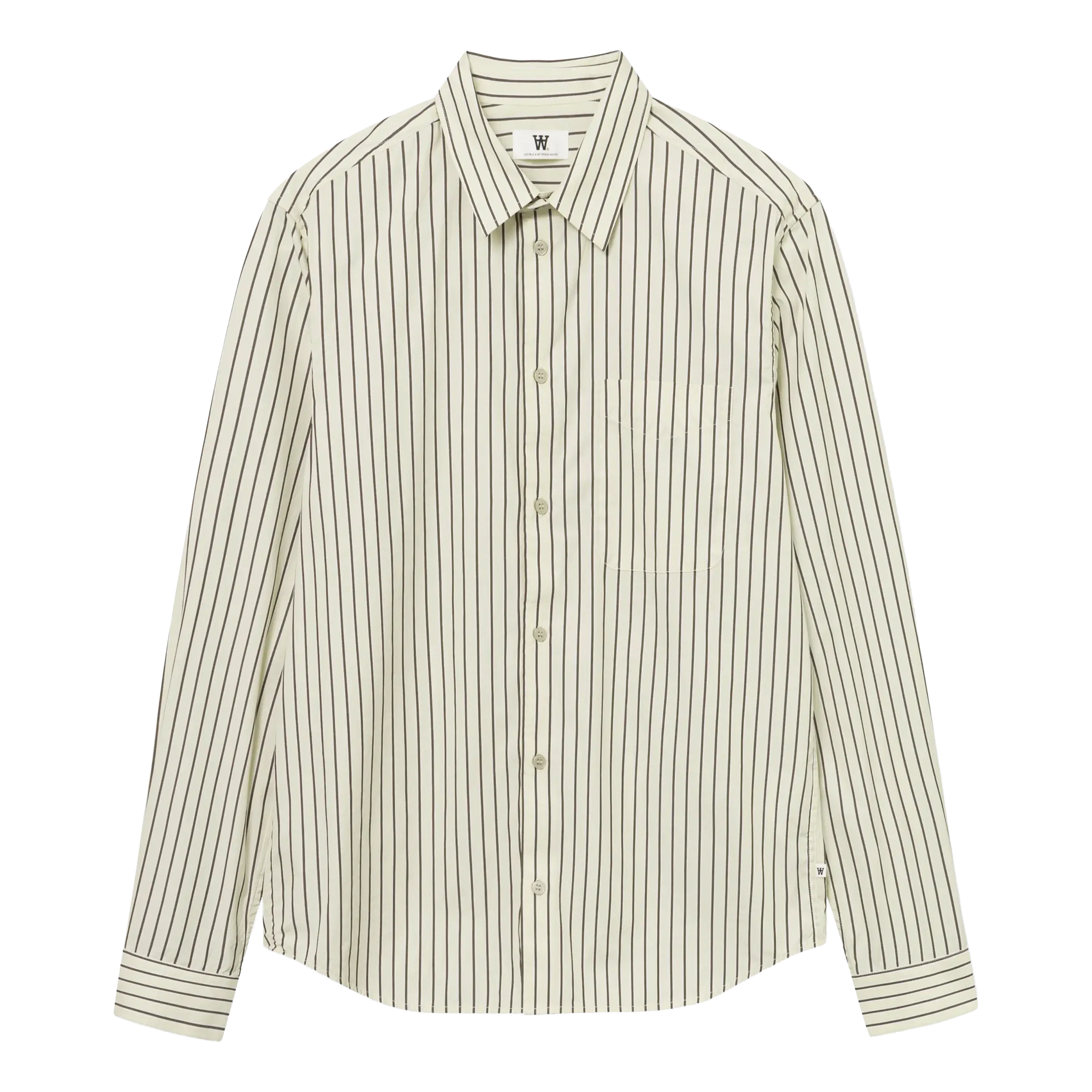 Wood Wood Adrian Shirt - Desert Palm Stripe Shirt Wood Wood 