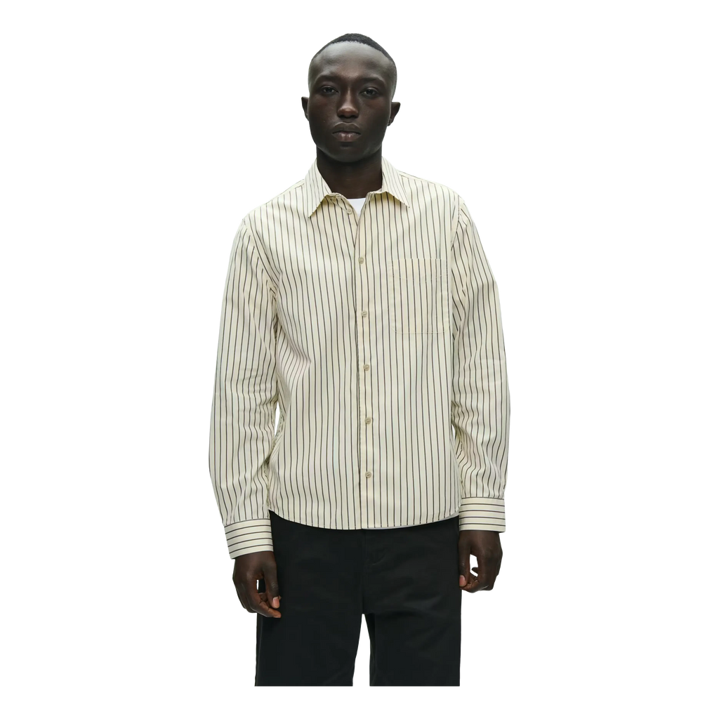 Wood Wood Adrian Shirt - Desert Palm Stripe Shirt Wood Wood 