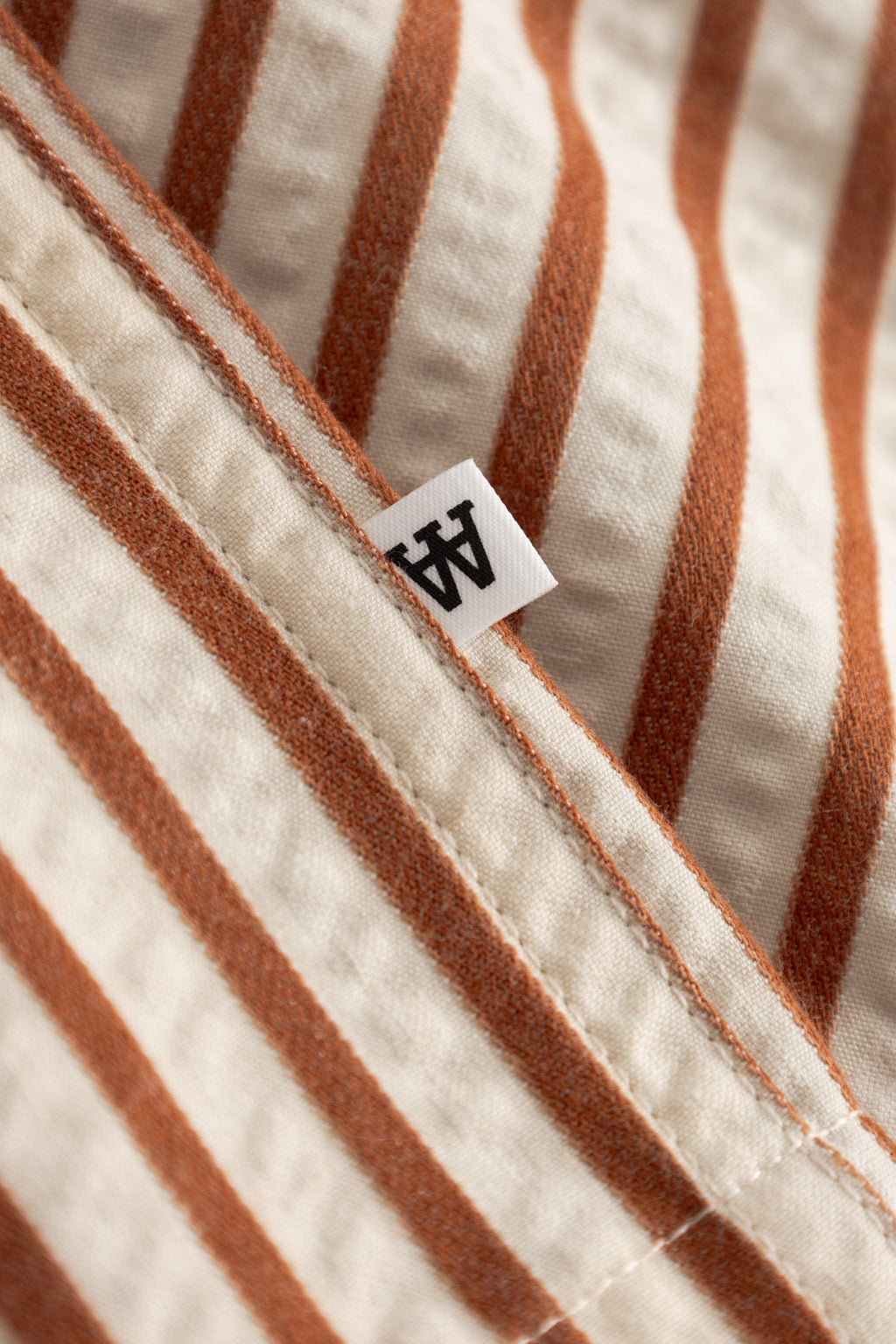Wood Wood Adrian SS Shirt - Ginger Bread Stripe Shirt Wood Wood 